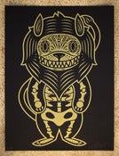 Image of LION OF THE DEAD GOLD AND BLACK