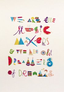 Image of Makers Dreamers - A2 Poster