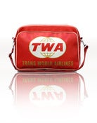 Image of TWA RETROBAG RED FAUX LEATHER