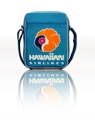 Image of HAWAIIAN RETROBAG TURQUOISE FAUX LEATHER LARGE CABIN BAG