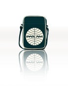 Image of PAN AM RETROBAG NAVY BLUE MEDIUM FAUX LEATHER CABIN BAG