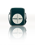 Image of  PAN AM RETROBAG FAUX LEATHER NAVY BLUE LARGE CABIN BAG