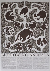 Image of Burrowing Animals Print