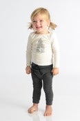 Image of Grey Baby Drawstring Leggings