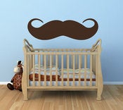 Image of Moustache Mustache Movember Wall Decal Sticker 