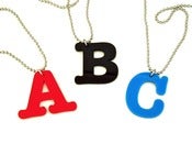 Image of Alphabet Pendant Necklace
