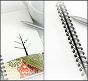 Image of bird & tree notebook in oriental night
