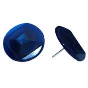Image of Royal blue pyramid studs