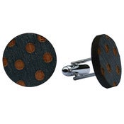 Image of Charcoal spot cufflinks