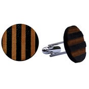 Image of Black stripe cufflinks