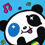 Image of "Choop Dancing Blue #2" Acrylic on Wood