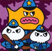 Image of "The Fuzz" Acrylic on Wood