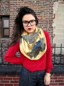 Image of Seafan Heart Scarf (Mustard/Navy)