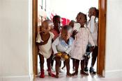 Image of Print of Kids in a Haitian Orphanage