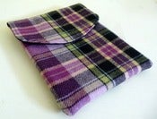 Image of Purple Plaid Wool iPad 2 Sleeve