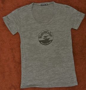 Image of RainWater Recordings Unisex Scoop Tee - Gray