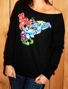 Image of Angel/Devil Birds - Off Shoulder Sweatshirt by CleanWear
