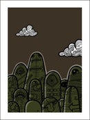 Image of 'Formation B'- 4 colour screen print