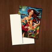 Image of NEW! Silvery Moon-Greeting Card (Set of 5)