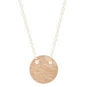 Image of circle plate necklace
