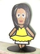 Image of Hand painted HappySlip figure/key rack