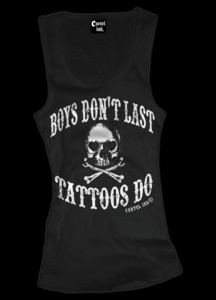 Image of Boys Don't Last, Tattoos Do! Beater Style #3003