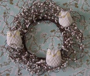 Image of White Beaded Wreath