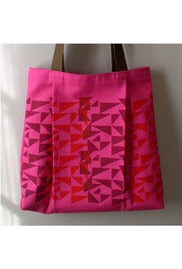 Image of Modern Radar-Pleated Canvas Shoulder Bag