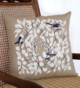 Image of Cushion Large 'Grey Fantail'