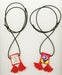 Image of Embroidered Tassel Scapular Pendant, Diamond Pattern