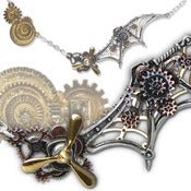 Image of Mechanical Pendant Necklace - The Flying Machine