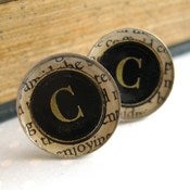 Image of Personalized Initial Cuff Links