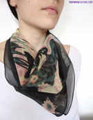 Image of Swan Lake Small Silk Scarf
