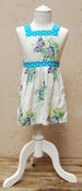 Image of Turquoise Spot Vintage Apron