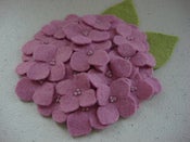 Image of large hydrangea headband/fascinator :: warm colors // made-to-order