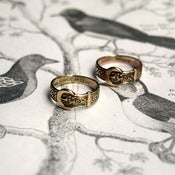 Image of gold buckle ring SMALL  {ゴールドのバックルの指輪S}