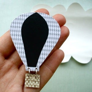 Image of Hot Air Balloon Brooch