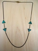 Image of TRIANGLE SPACE turqoise necklace