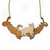 Image of Art Nouveau Cat Necklace