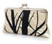 Image of Wood for the trees clutch bag with silk lining