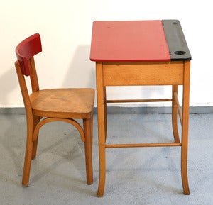 Image of BUREAU / PUPITRE SIGNÉ BAUMANN 1955 - REF.241