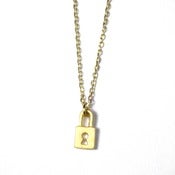 Image of Padlock Necklace - 16k gold plated