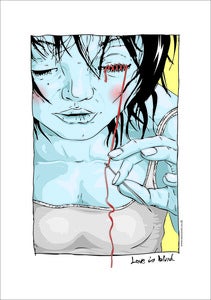 Image of Love Is Blind A2 Print.