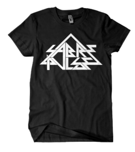 Image of Black Sabrepulse Logo Tee