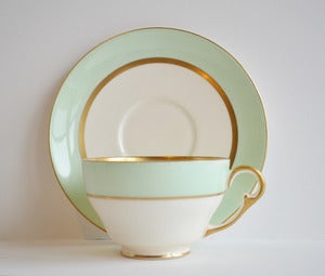 Image of Set of 9 Tiffany style Tea Cups