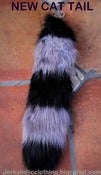 Image of BLACK AND GREY BIG CAT TAIL (LIMITED)