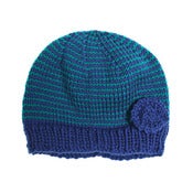 Image of 'Speedwell' Apricot Hat 100% handknitted merino
