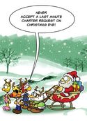 Image of Christmas Card "Last Minute Charter"