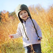 Image of Fleece Earflap Hat Pattern for Kids - Baby and Children Newborn to age 12