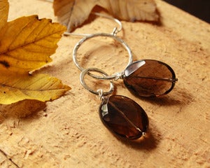 Image of gorgeous smokey quartz dangle pendant